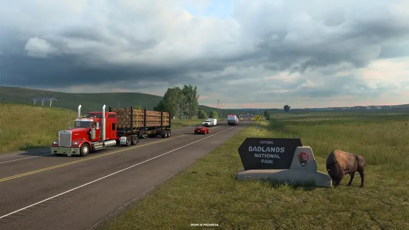 South Dakota Badlands Milli Parkı, American Truck Simulator ek paketinden kare (1)