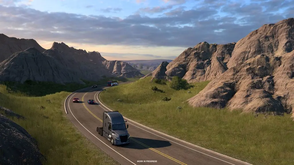 South Dakota Badlands Milli Parkı, American Truck Simulator ek paketinden kare (8)