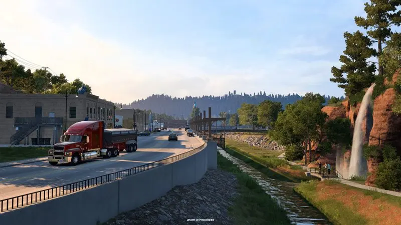 South Dakota Hot Springs, American Truck Simulator harita ek paketinden kare (1)