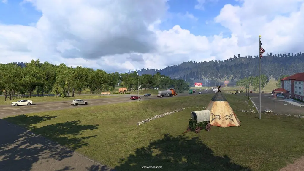 South Dakota Hot Springs, American Truck Simulator harita ek paketinden kare (5)