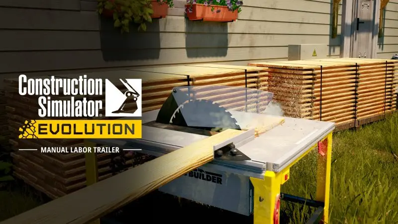 Construction Simulator el işçiliği tanıtımının kapak görseli