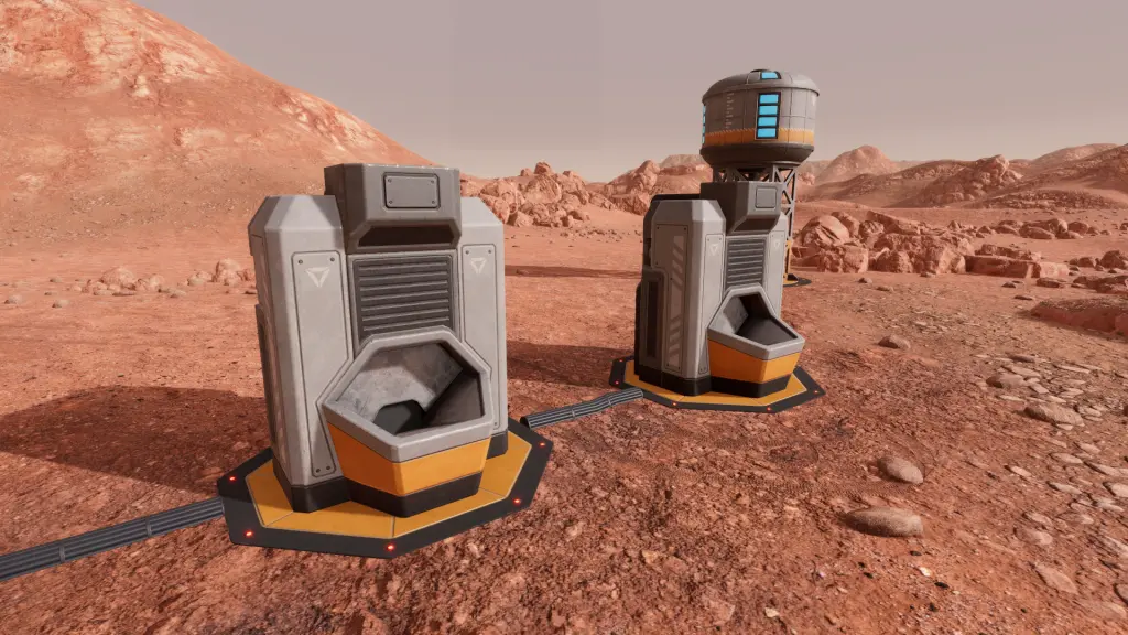 Planetbase 2 buz eritici, ilk su üretim yapısı