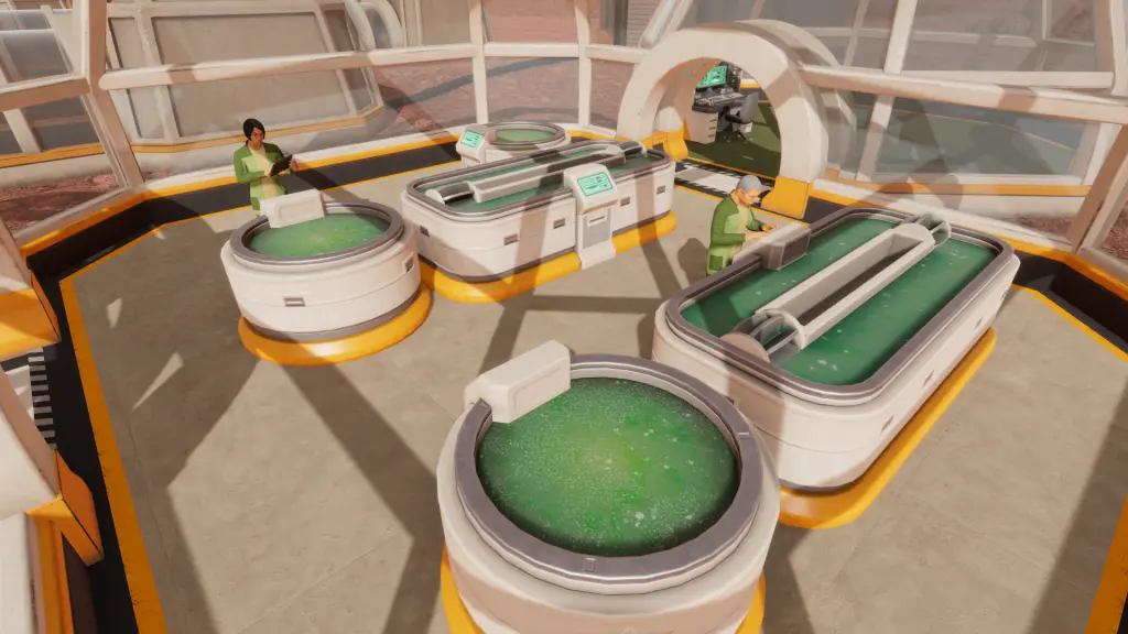 Planetbase 2 atık yönetimi ile beslenen alg çiftliği