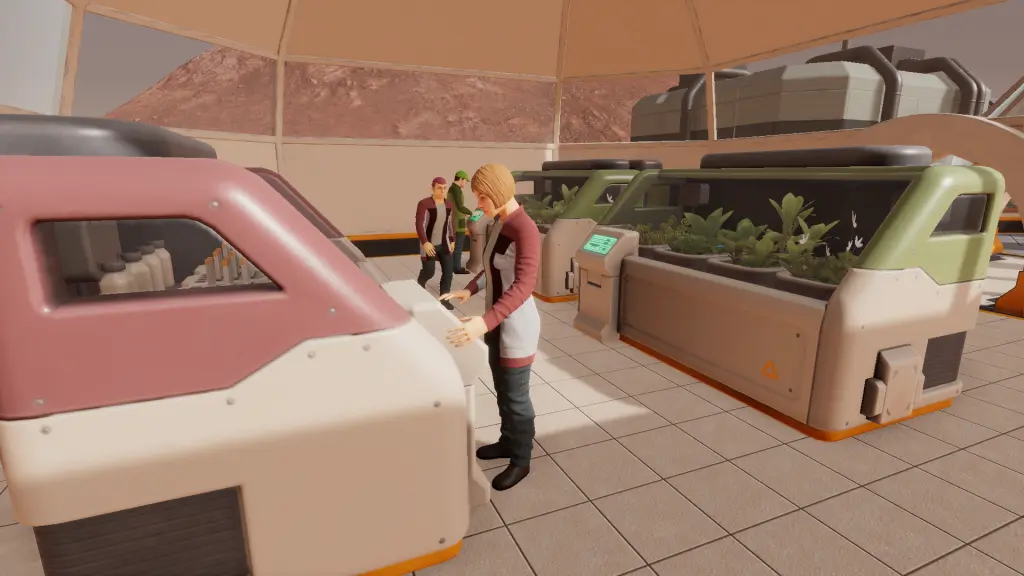 Planetbase 2 laboratuvarı ve üç araştırma istasyonu