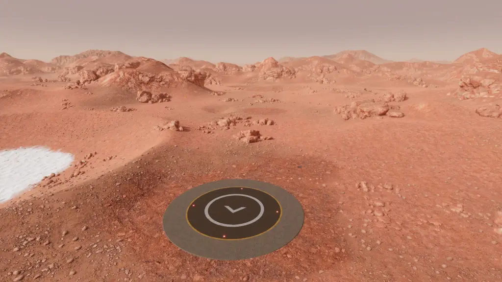 Planetbase 2 roket yakıtı için genişletilen iniş pisti