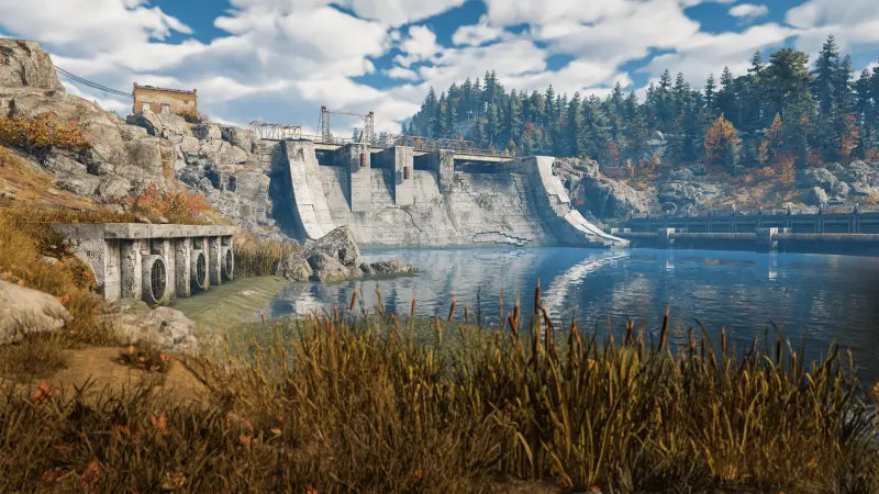 RoadCraft Reclaim Autumn Collapse haritası, fırtınanın vurduğu Orta Avrupa ormanı
