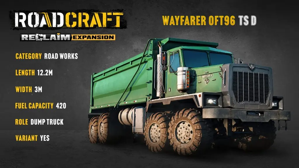 RoadCraft Wayfarer OFT96 TS D damperli kamyon