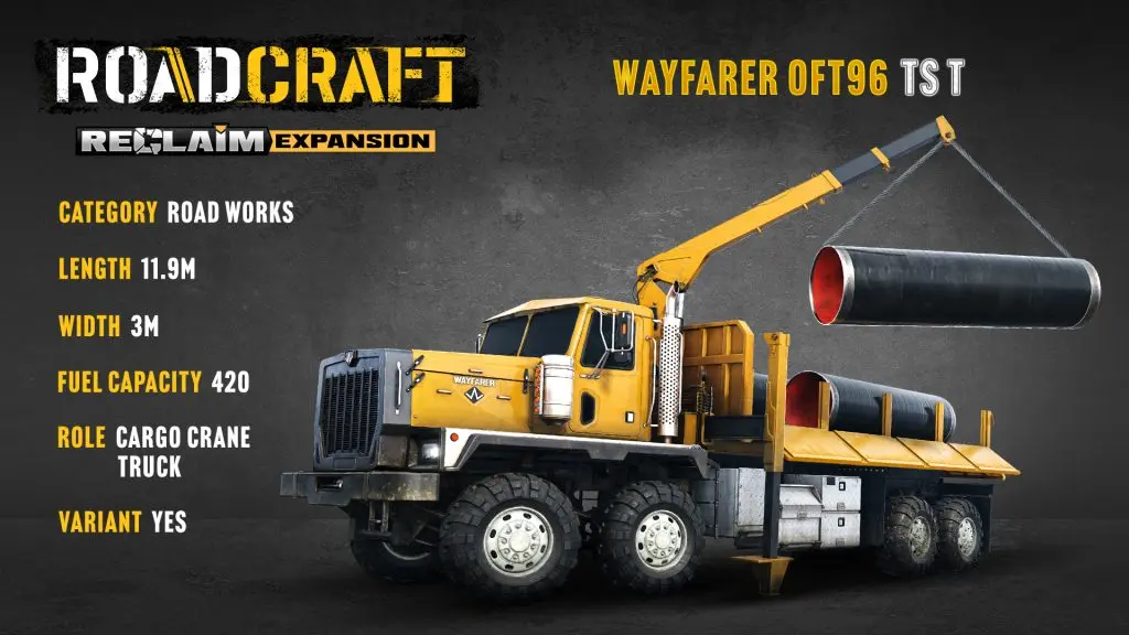 RoadCraft Wayfarer OFT96 TS T, kargo vinçli varyant