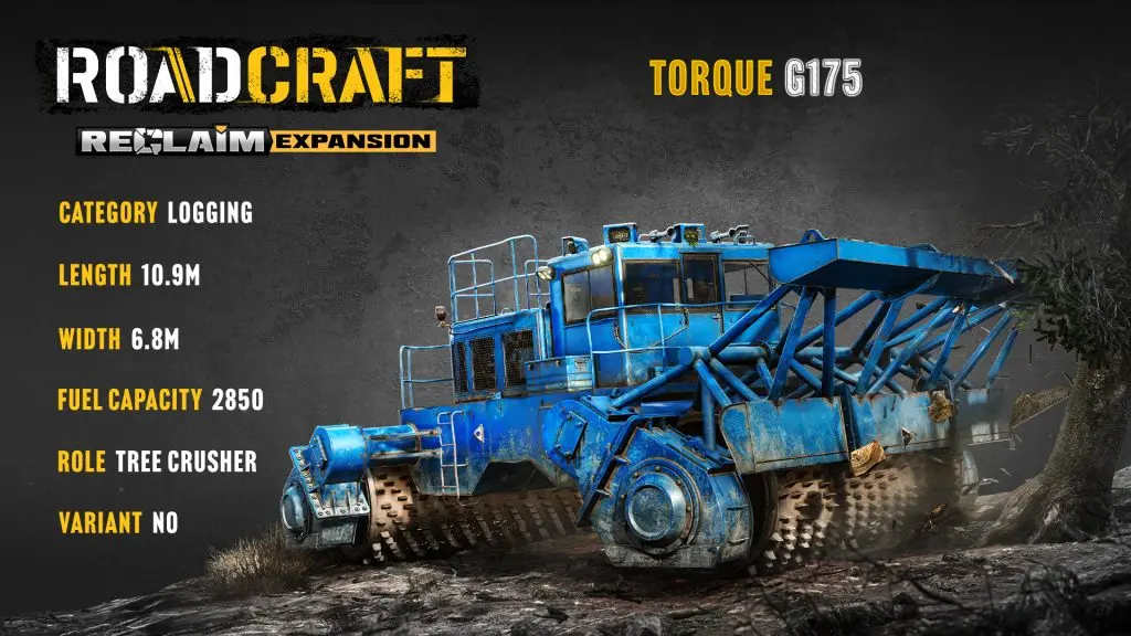 RoadCraft Torque G-175 ağaç kırıcı, ormanı temizleyen iş makinesi