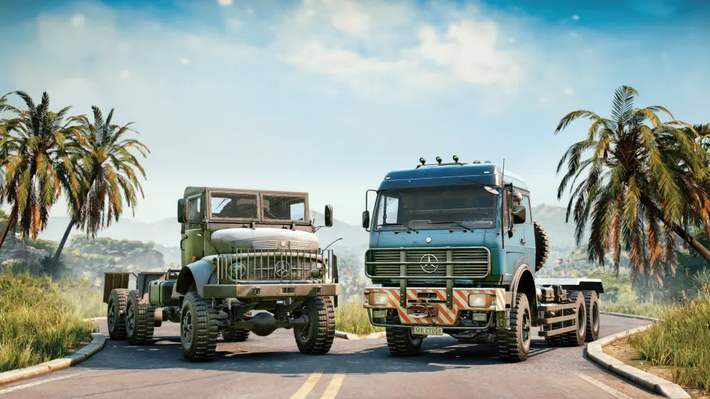 SnowRunner Mercedes-Benz Trucks Dual Pack 2 kamyonları