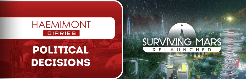 Surviving Mars kanun sistemi geliştirici günlüğünden kare (1)