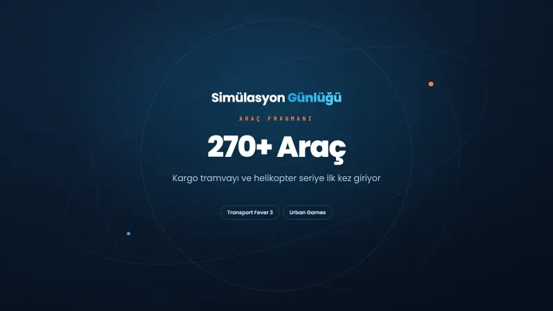 Transport Fever 3 araçları fragmanının kapak görseli