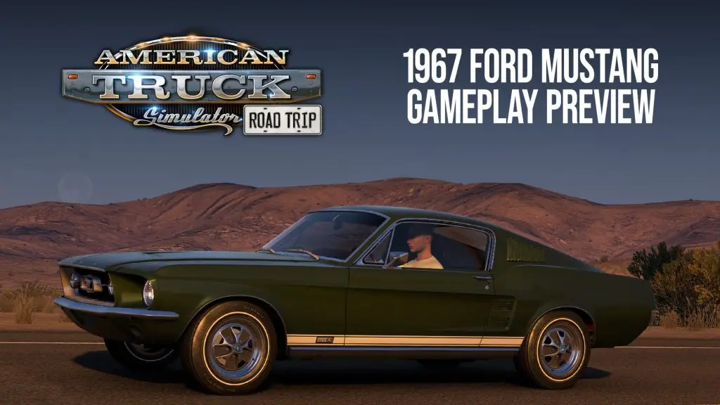 American Truck Simulator Road Trip modülündeki 1967 Ford Mustang Fastback (1)