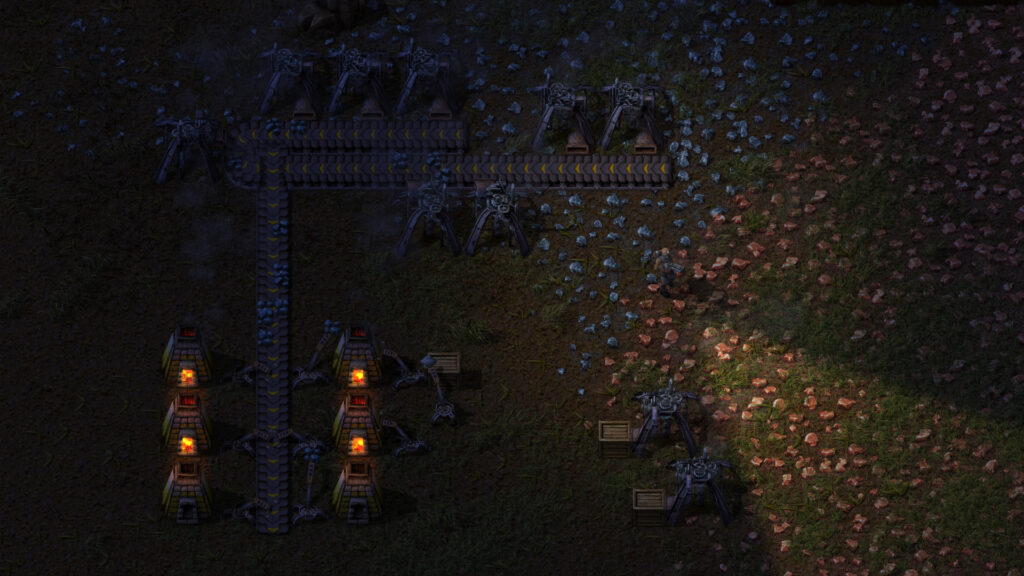 Factorio oyunundan ekran görüntüsü