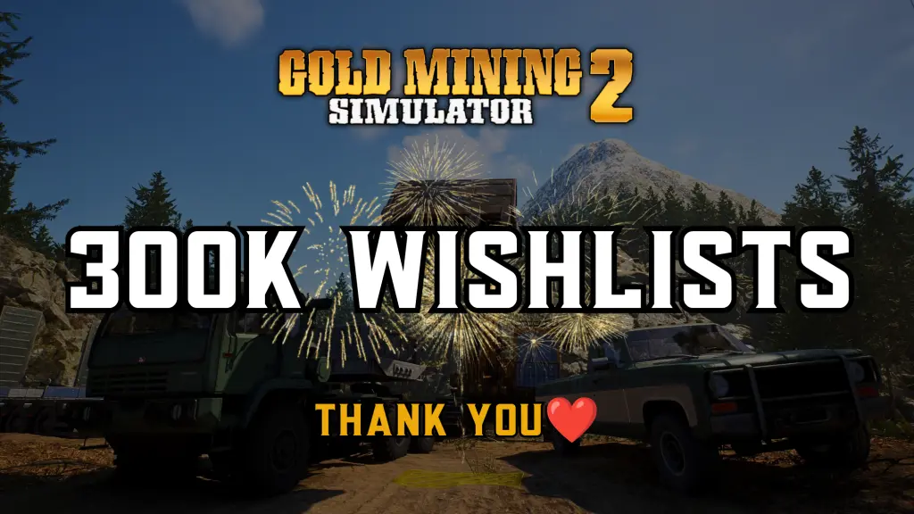 Gold Mining Simulator 2 300.000 dilek listesi duyurusunda paylaşılan kare (1)