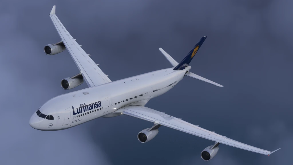 MSFS 2024 uçak eklentileri arasından iniBuilds A340
