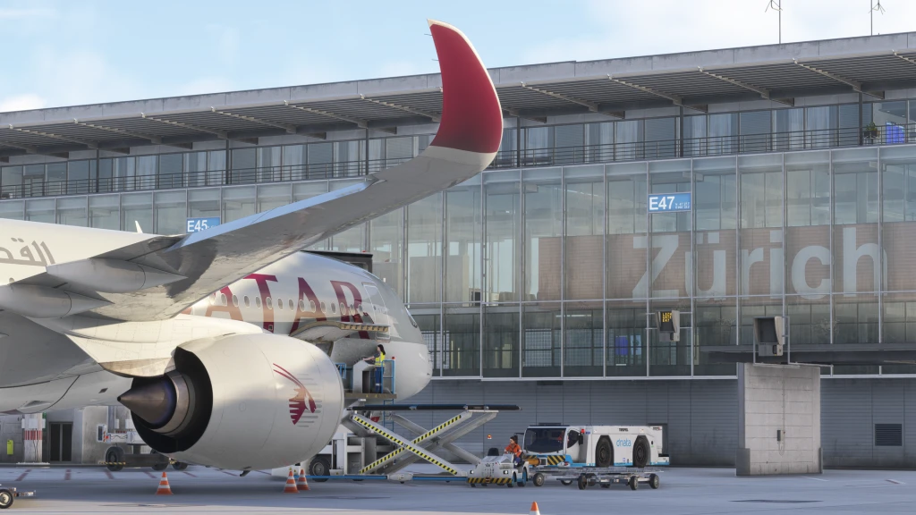 MSFS 2024 uçak eklentileri arasından iniBuilds A350