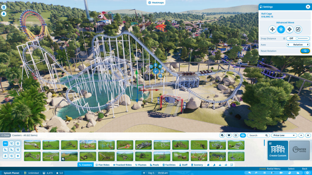 Planet Coaster 2 oyunundan ekran görüntüsü
