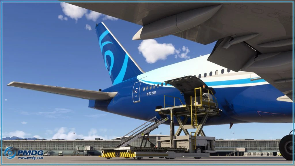 PMDG 777-200LR kuyruğu ve arka gövdesi