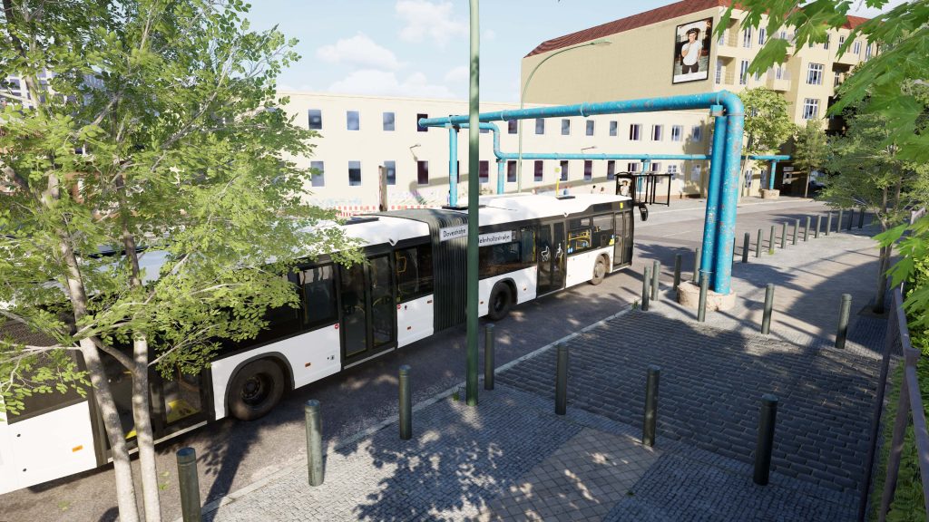 White Repaint Pack kaplamasıyla Berlin sokaklarında körüklü otobüs